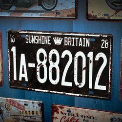 Number Plates wall sign - Sunshine 1A-882012