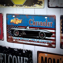 Number Plates wall sign - Chevrolet