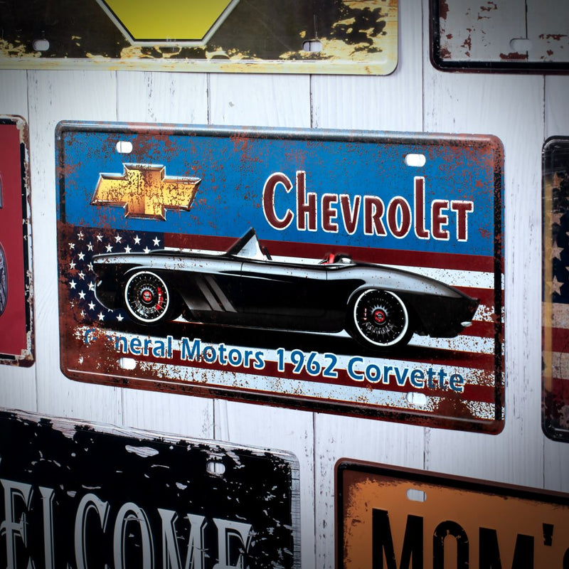 Number Plates wall sign - Chevrolet