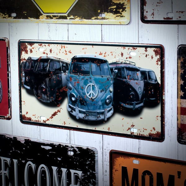 Number Plates wall sign - Volkswagen Vans