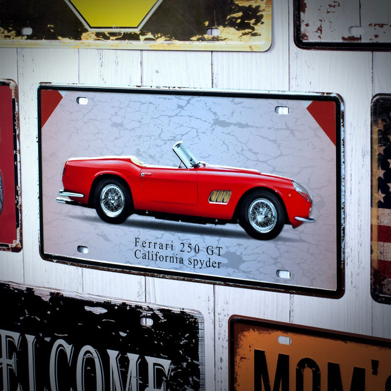 Number Plates wall sign - Ferrari 250 GT