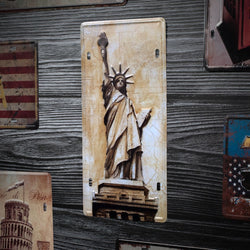 Number Plates wall sign - Statue of Liberty