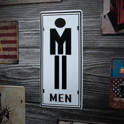 Number Plates wall sign - Men signage