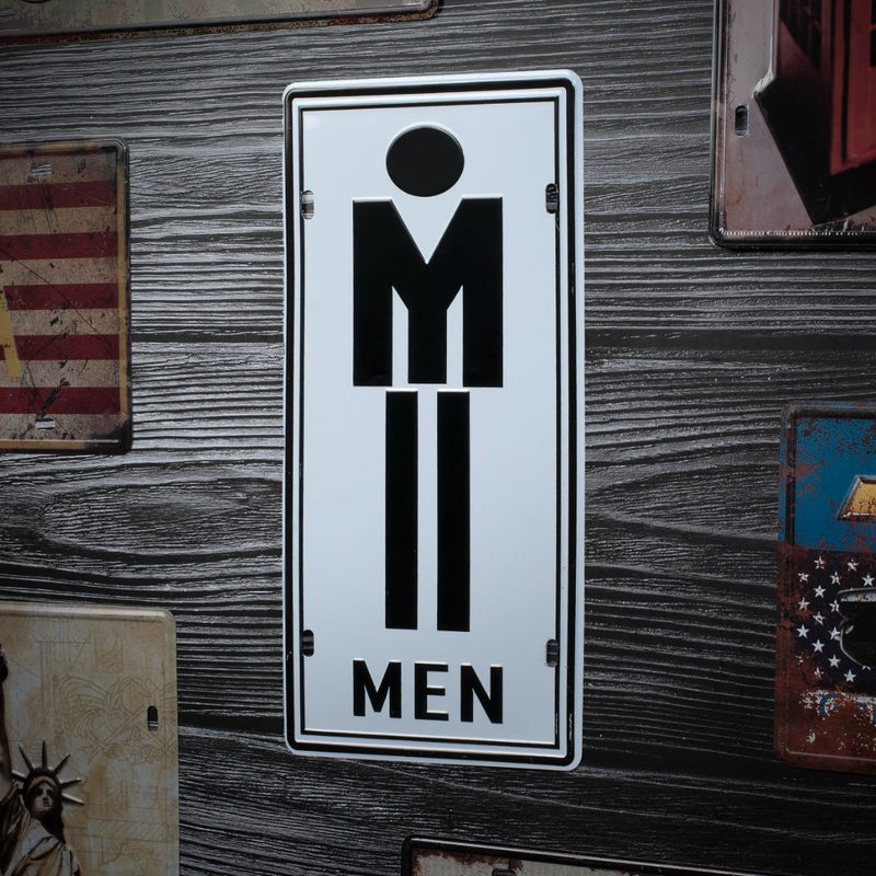 Number Plates wall sign - Men signage