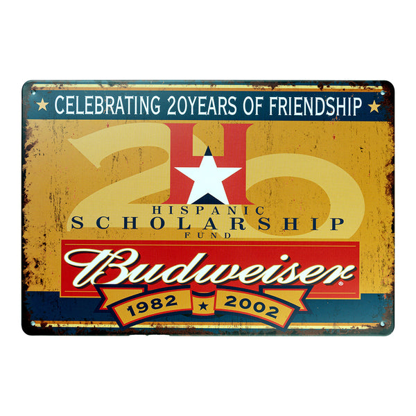 Number Plates Big wall sign - Budweiser Scolarship