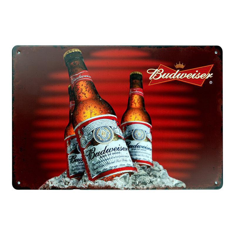 Number Plates Big wall sign - Budweiser Bottles