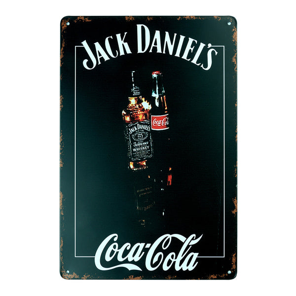 Number Plates Big wall sign - Jackdaniels With Cocacola