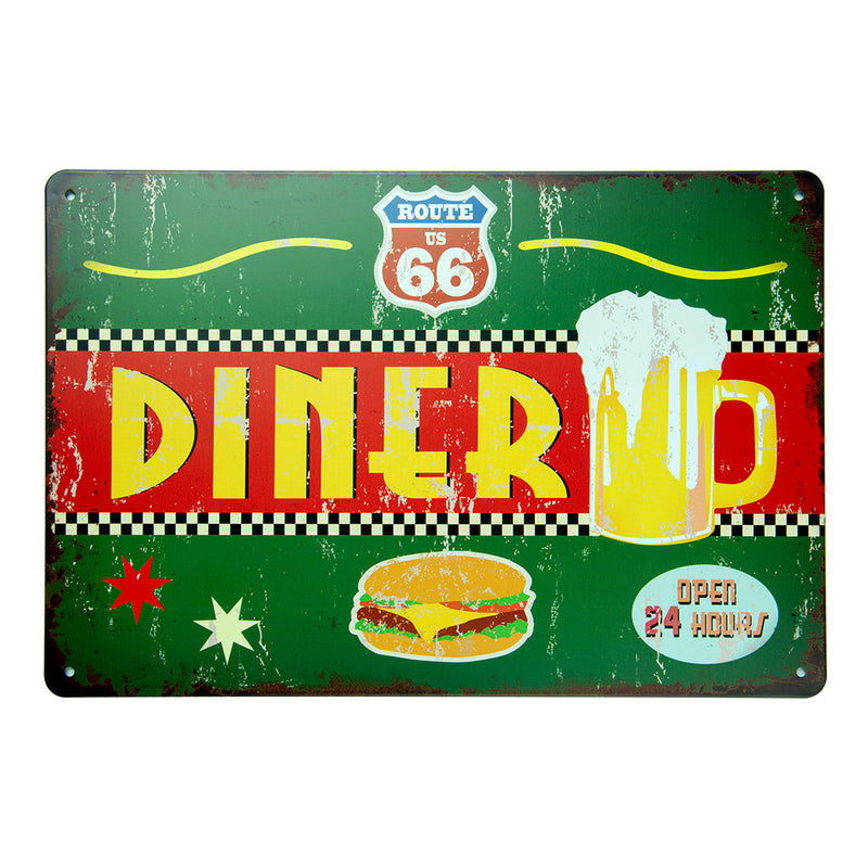 Number Plates Big wall sign - Route66 Diner