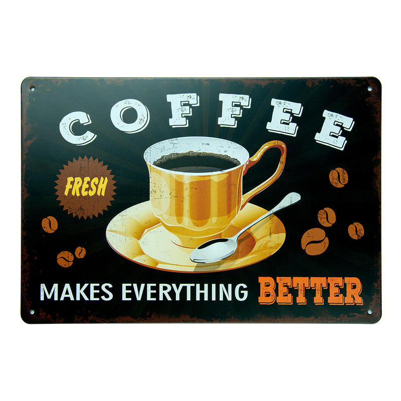 Number Plates Big wall sign - Fresh Coffee