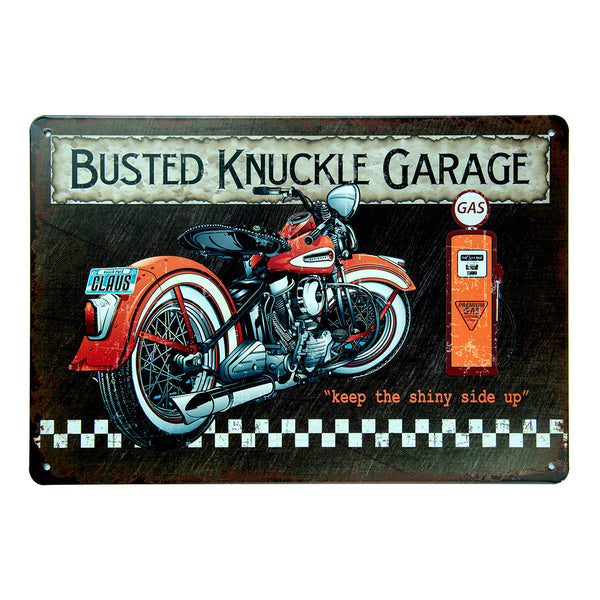 Number Plates Big wall sign - Busted Knuckle Garage