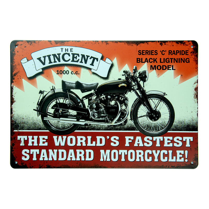 Number Plates Big wall sign - The Vincent 1000cc