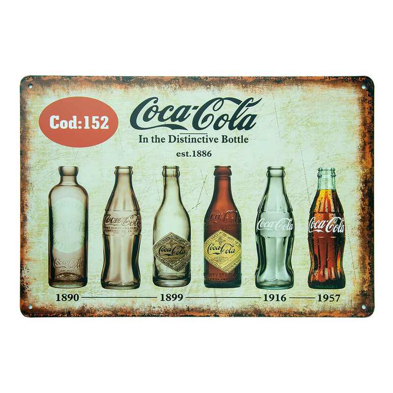 Number Plates Big wall sign - Cocacola Bottles