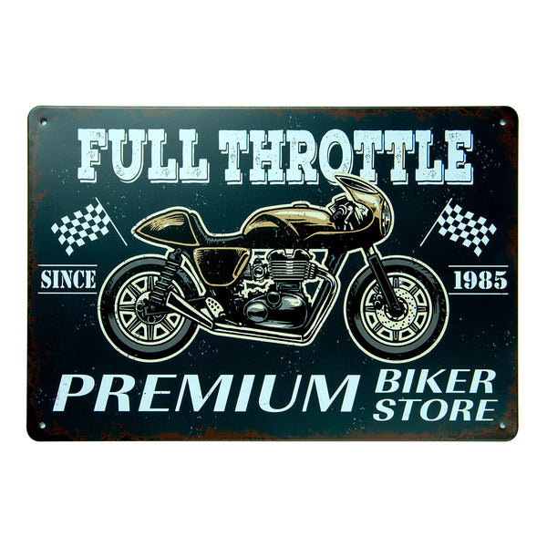 Number Plates Big wall sign - Full Throttle Since 1985