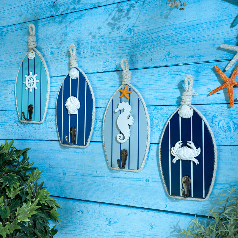 Beach Wall Hooks - Boat Shape