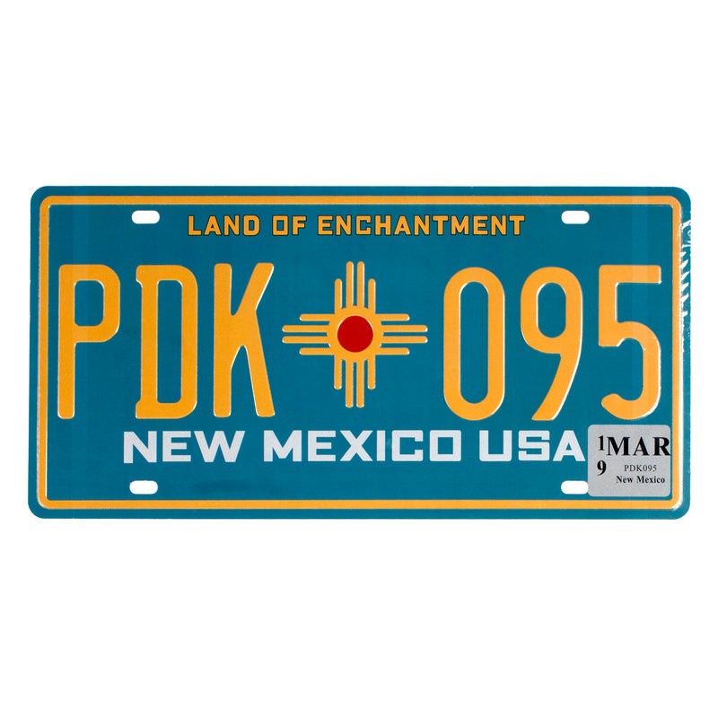 Number Plates wall sign - New Mexico PDK 095