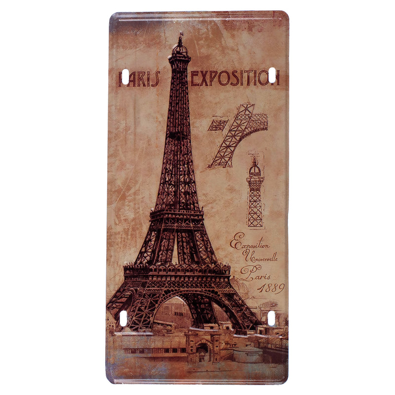 Number Plates wall sign - Eiffel Tower