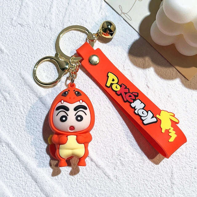 Fancy Silicon Keychains - Shinchan