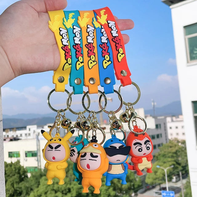 Fancy Silicon Keychains - Shinchan