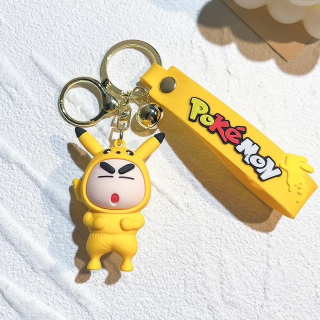 Fancy Silicon Keychains - Shinchan