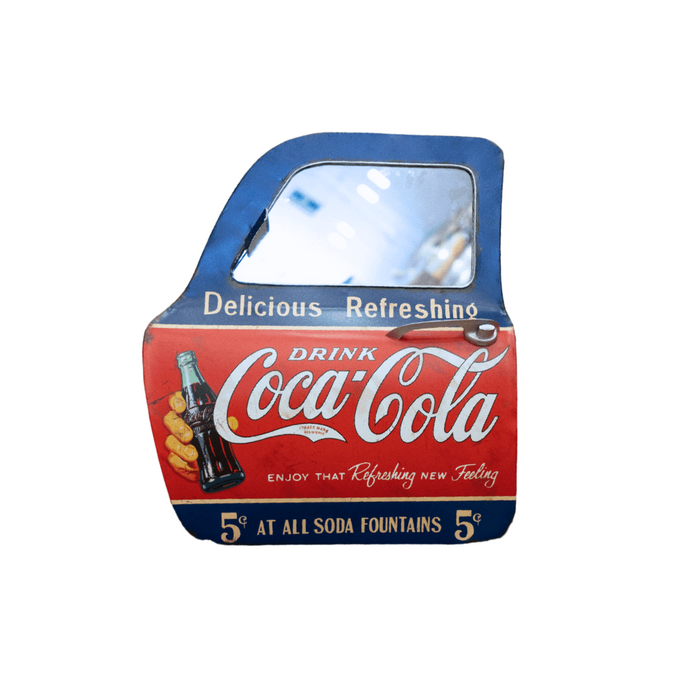 Retro Wall Décor With Mirror - C Cola