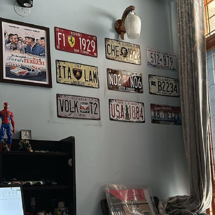 Number Plates wall sign - Chevrolet Bel Air 1957