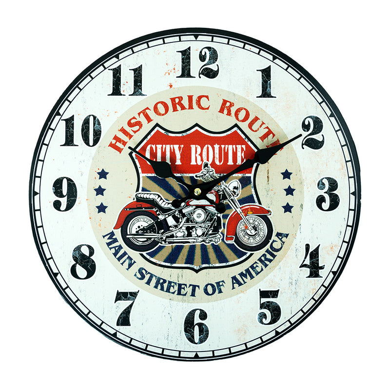 Retro MDF Clock - Historic Route Dial