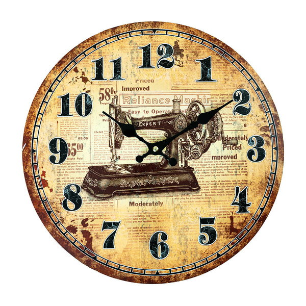 Retro MDF Clock - Tailoring Machine Dial