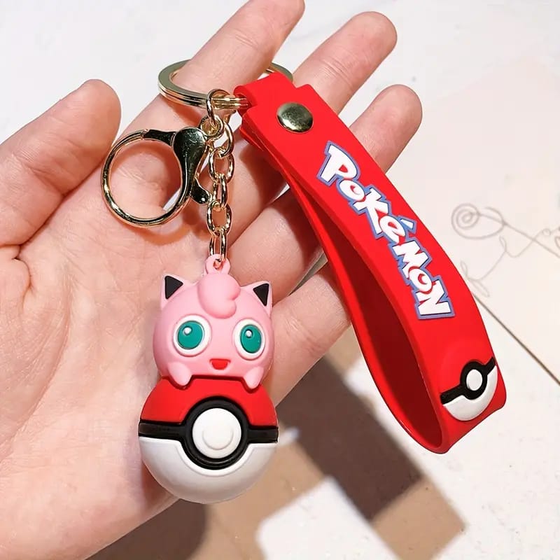 Fancy Silicon Keychains - Pokémon Ball