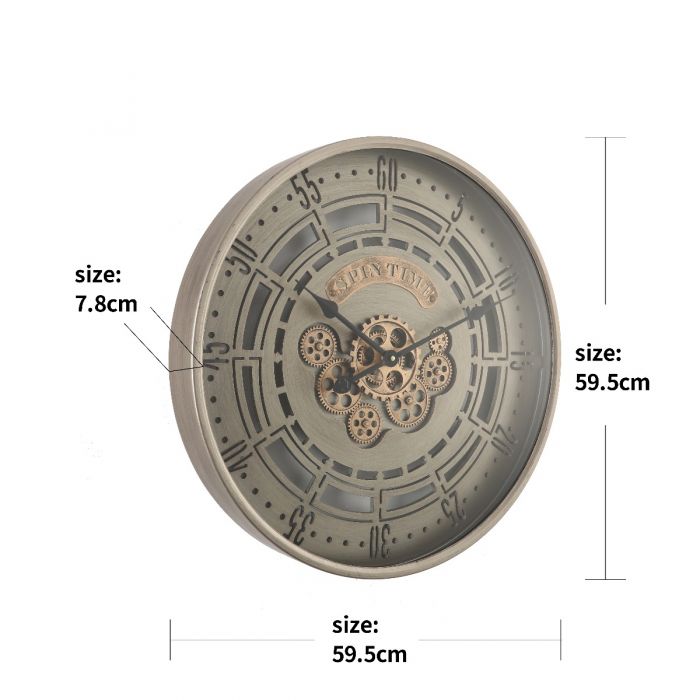 Mechanical clock - Spintime grey (Y664-24")