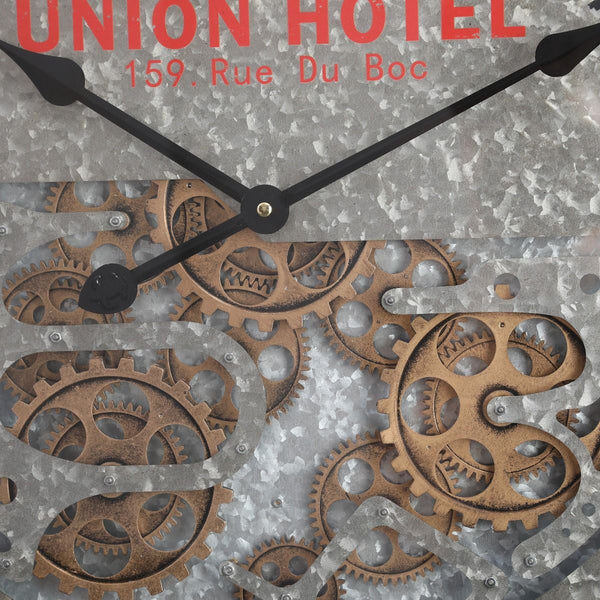 Mechanical clock - union hotel grey (Y663-24")