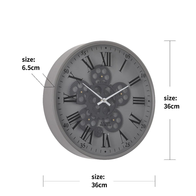 Mechanical clock - Modern Navy (Y718-14")