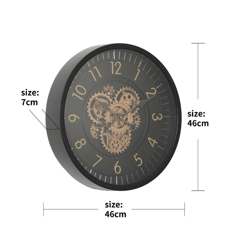 Mechanical clock - Royal Matte Black Round (Y751-20")