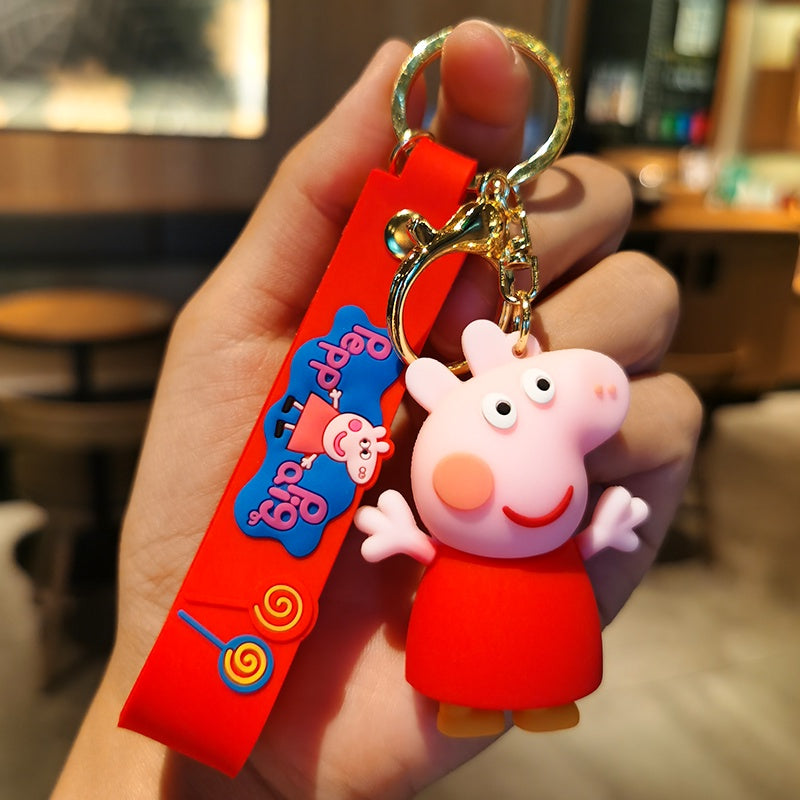 Fancy Silicon Keychains - Peppa Pig