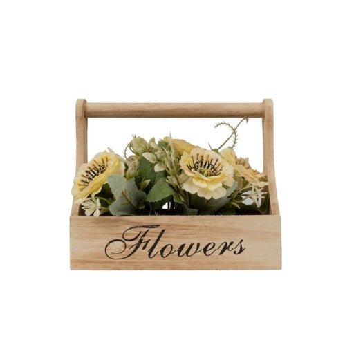 Artificial Flower - Basket Yellow - eazy wagon