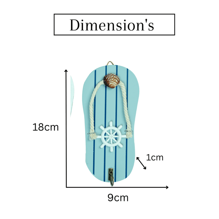 Beach Wall Hooks - Slipper Shape - eazy wagon