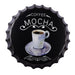 Bottle Caps vintage wall decor sign - Coffee Mocha (14"x14") - eazy wagon