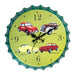 Bottle Caps wall Clock - Cars (14"x14") - eazy wagon