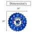 Bottle Caps wall Clock - Chelsea Football Club (14"x14") - eazy wagon