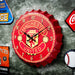 Bottle Caps wall Clock - Manchester United (14"x14") - eazy wagon
