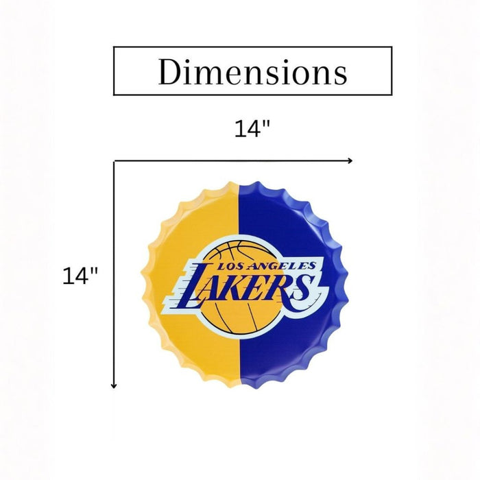 Bottle Caps wall decor sign - Angeles Lakers - eazy wagon