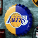 Bottle Caps wall decor sign - Angeles Lakers - eazy wagon