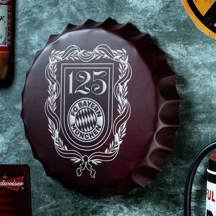 Bottle Caps wall decor sign - Bayern Munich 125 - eazy wagon