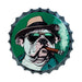 Bottle Caps wall decor sign - Bulldog cigar - eazy wagon
