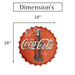 Bottle Caps wall decor sign - Enjoy C Cola (14"x14") - eazy wagon