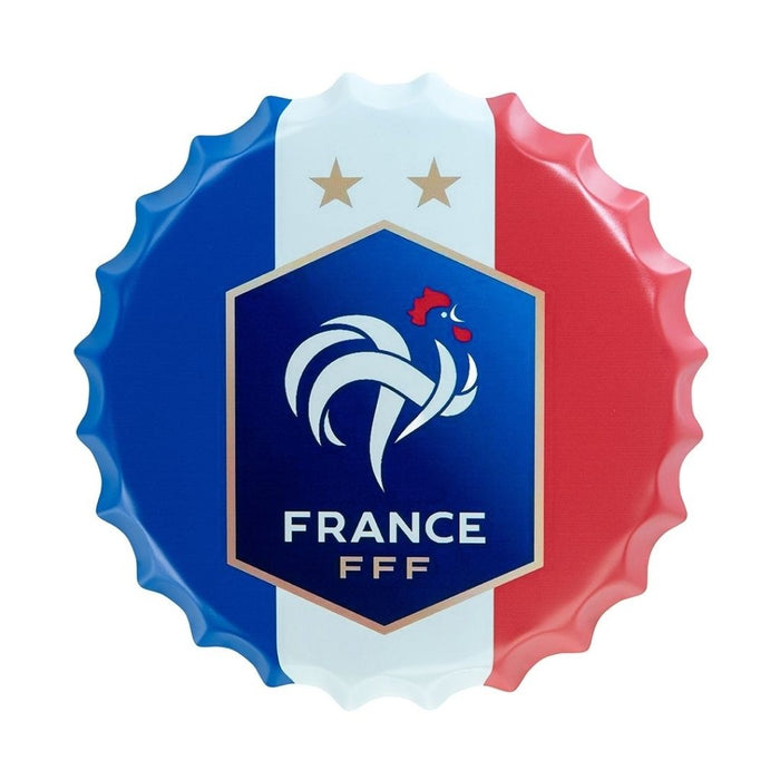 Bottle Caps wall decor sign - France FFF Football - eazy wagon