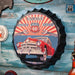 Bottle Caps wall decor sign - Garage Route 66 (14"x14") - eazy wagon