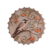 Bottle Caps wall decor sign - Grey Themed Bird (14"x14") - eazy wagon