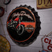 Bottle Caps wall decor sign - Harley-Davidson Fat (14"x14") - eazy wagon