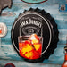 Bottle Caps wall decor sign - Jack Daniels Glass (14"x14") - eazy wagon