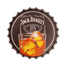 Bottle Caps wall decor sign - Jack Daniels Glass (14"x14") - eazy wagon